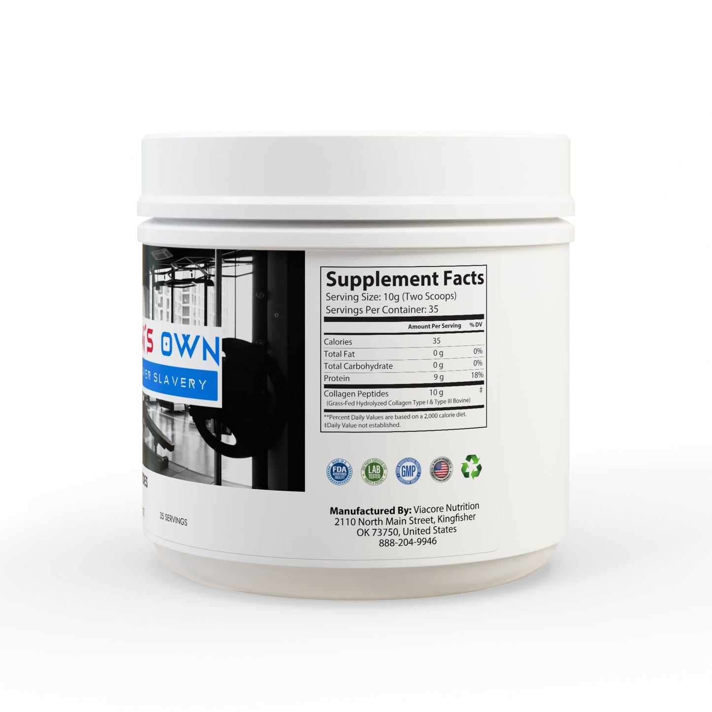 Collagen Peptides Type I & III Supplement (350g, 12.3oz)