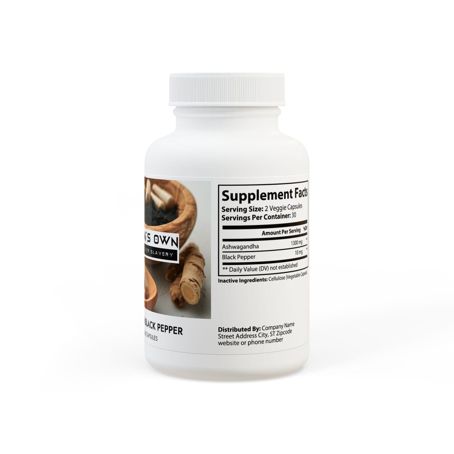 Ashwagandha and Black Pepper Supplement